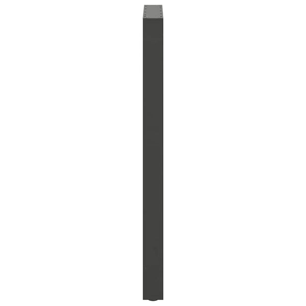 vidaXL Pieds de table de bar Anthracite 2 pcs 60x(110-111) cm Acier