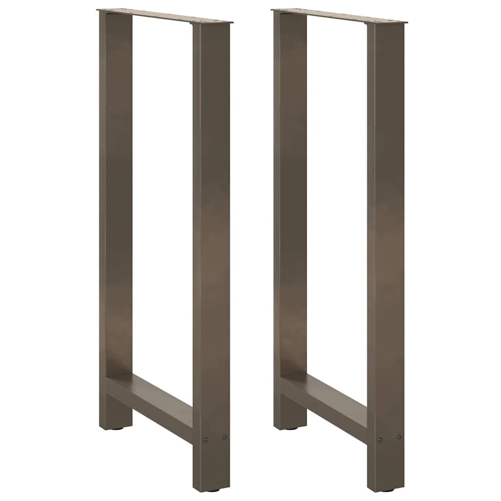 Bartischbeine Naturstahl 60x110 cm, 2er Set