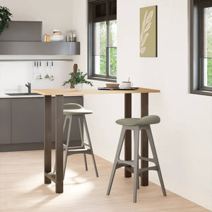 Bartischbeine Naturstahl 60x110 cm, 2er Set