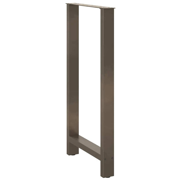 Bartischbeine Naturstahl 60x110 cm, 2er Set