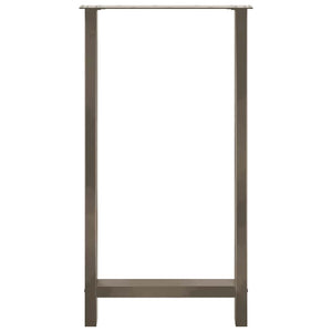 Bartischbeine Naturstahl 60x110 cm, 2er Set