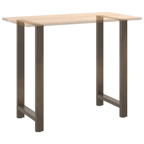 Bartischbeine Naturstahl 60x110 cm, 2er Set