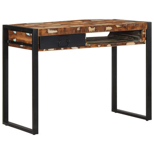 Mehrfarbiger Schreibtisch Altholz 100x50 cm