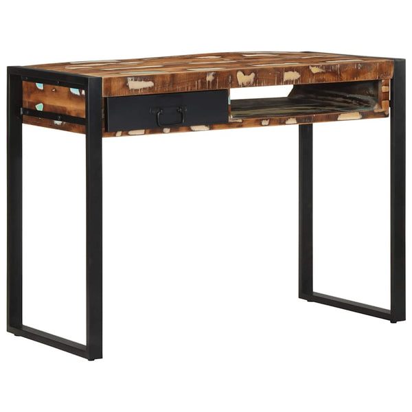 Mehrfarbiger Schreibtisch Altholz 100x50 cm