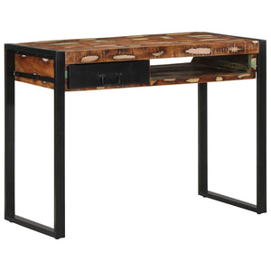Mehrfarbiger Schreibtisch Altholz 100x50 cm