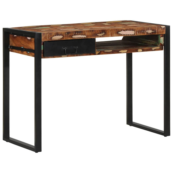 Mehrfarbiger Schreibtisch Altholz 100x50 cm