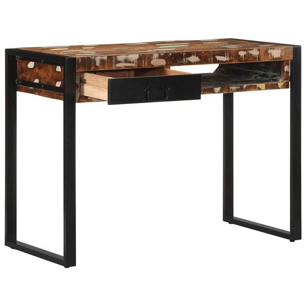 Mehrfarbiger Schreibtisch Altholz 100x50 cm