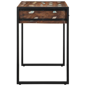 Mehrfarbiger Schreibtisch Altholz 100x50 cm