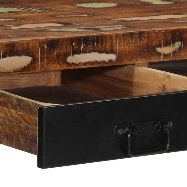 Mehrfarbiger Schreibtisch Altholz 100x50 cm