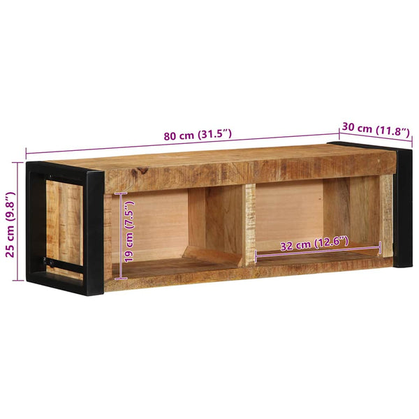 TV-Schrank Mango Massivholz 80 cm