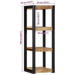 Wandregal Mango Massivholz 35x35x100 cm