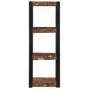 Mehrfarbiges Wandregal Altholz 35x35x100cm