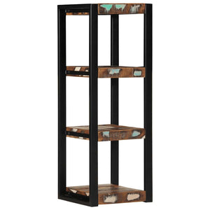 Mehrfarbiges Wandregal Altholz 35x35x100cm
