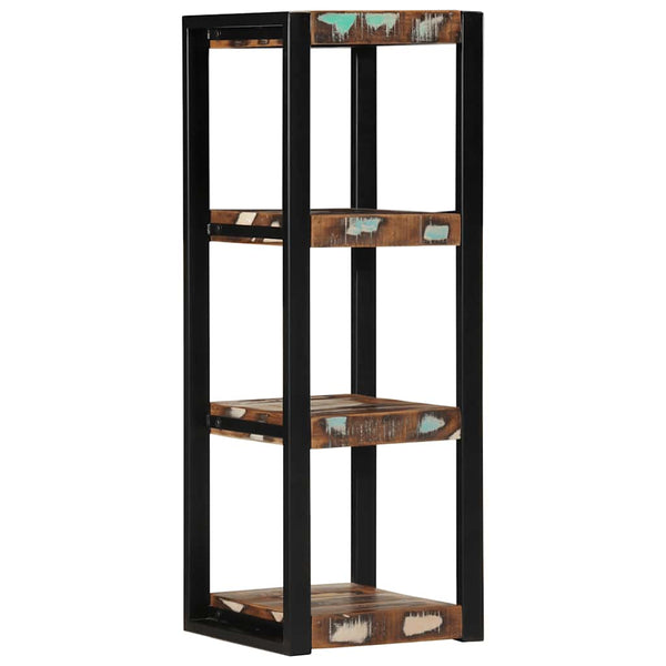 Mehrfarbiges Wandregal Altholz 35x35x100cm