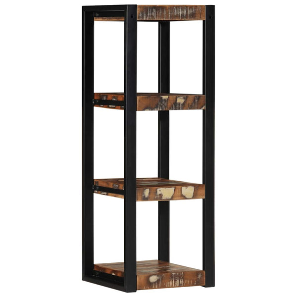 Mehrfarbiges Wandregal Altholz 35x35x100cm