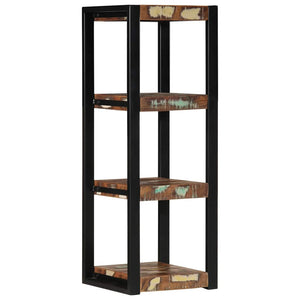 Mehrfarbiges Wandregal Altholz 35x35x100cm