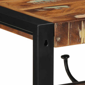Mehrfarbige Garderobe Altholz Massiv 80cm