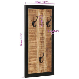 Wandgarderobe Mango Massivholz 40x80 cm