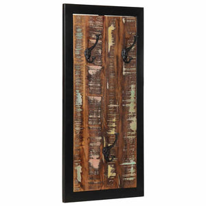 Mehrfarbige Garderobe aus Altholz 40x80 cm