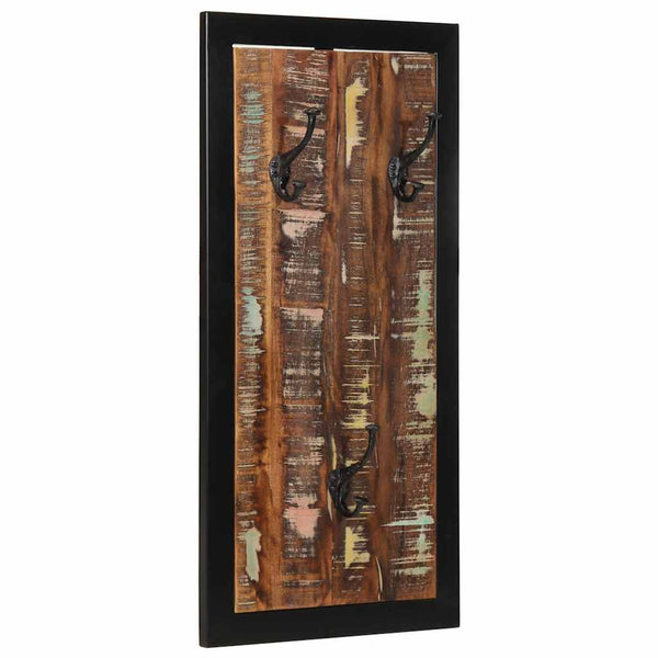 Mehrfarbige Garderobe aus Altholz 40x80 cm