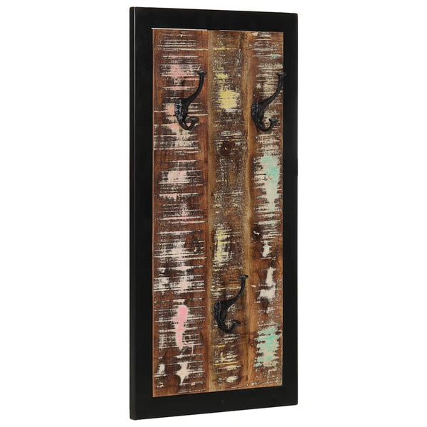Mehrfarbige Garderobe aus Altholz 40x80 cm