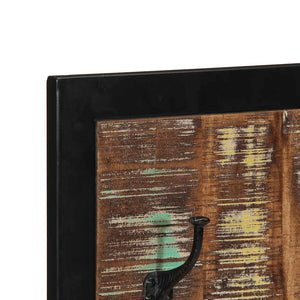 Mehrfarbige Garderobe aus Altholz 40x80 cm
