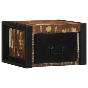 Mehrfarbiger Nachttisch Altholz 40x35x25 cm