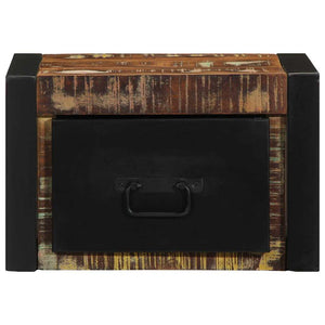 Mehrfarbiger Nachttisch Altholz 40x35x25 cm