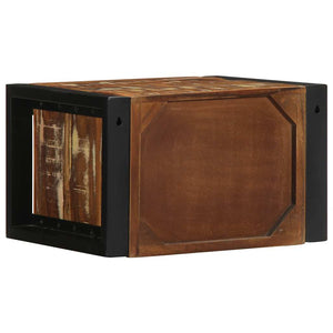 Mehrfarbiger Nachttisch Altholz 40x35x25 cm