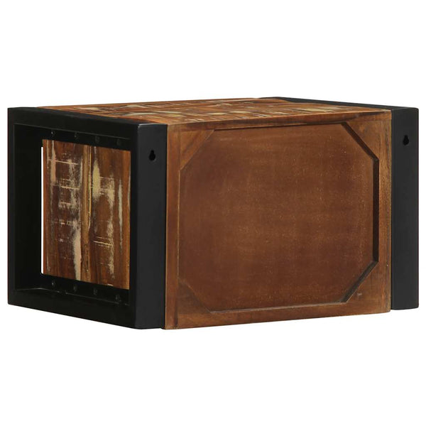 Mehrfarbiger Nachttisch Altholz 40x35x25 cm