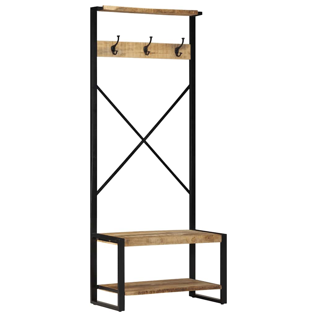Kleiderständer Mango Massivholz 80x40x190 cm
