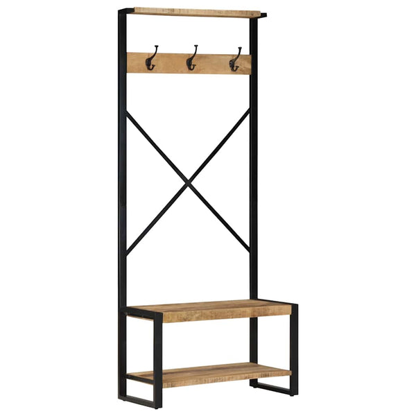 Kleiderständer Mango Massivholz 80x40x190 cm