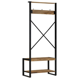 Kleiderständer Mango Massivholz 80x40x190 cm