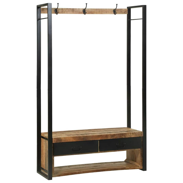 Kleiderständer Braun Mango Massivholz 110x40x179cm