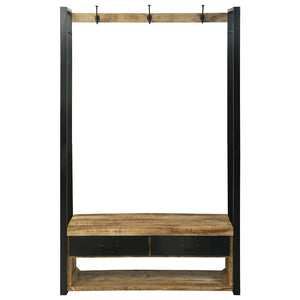 Kleiderständer Braun Mango Massivholz 110x40x179cm
