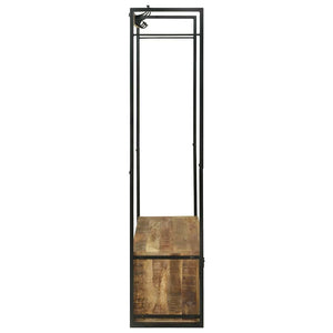 Kleiderständer Braun Mango Massivholz 110x40x179cm