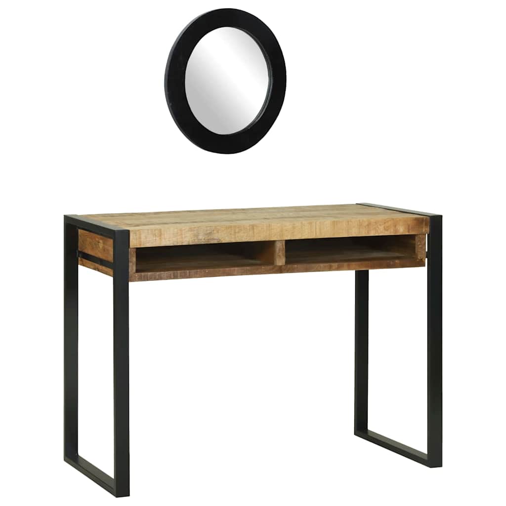 Schminktisch mit Regal, Mango Massivholz