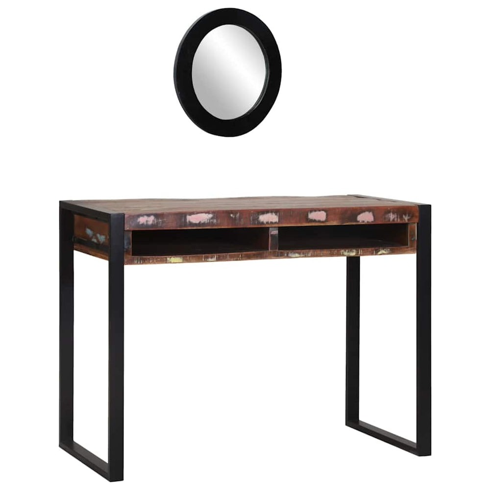 vidaXL Dressing Table Multicolour 100 x 50 x 75 cm Solid Reclaimed Wood