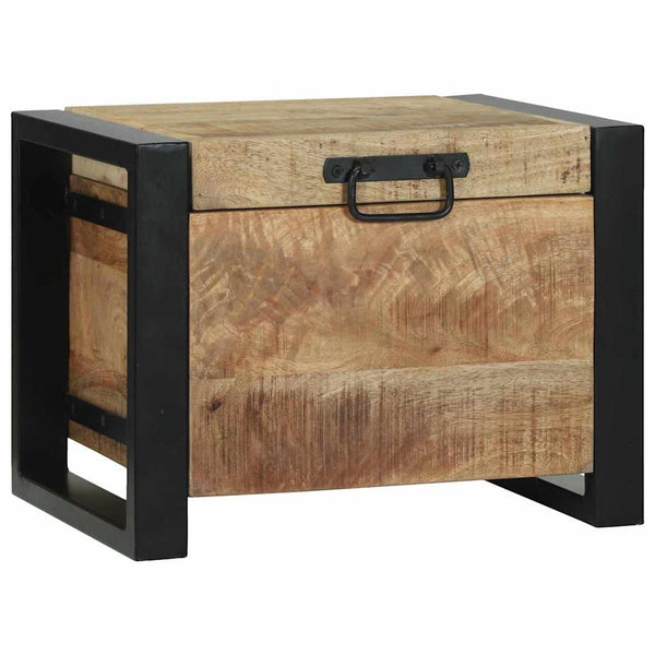 Aufbewahrungstruhe Braun Massivholz Mango 40x30x30 cm