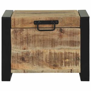 Aufbewahrungstruhe Braun Massivholz Mango 40x30x30 cm
