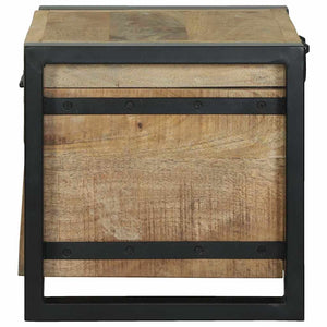 Aufbewahrungstruhe Braun Massivholz Mango 40x30x30 cm