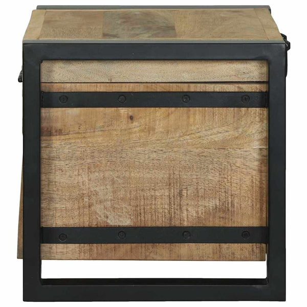 Aufbewahrungstruhe Braun Massivholz Mango 40x30x30 cm