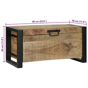 Aufbewahrungstruhe Braun Mango Massivholz 60x30x30cm