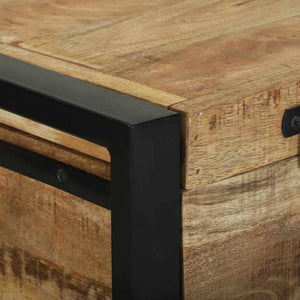 Braune Aufbewahrungstruhe Mango Massivholz 80x30x30cm