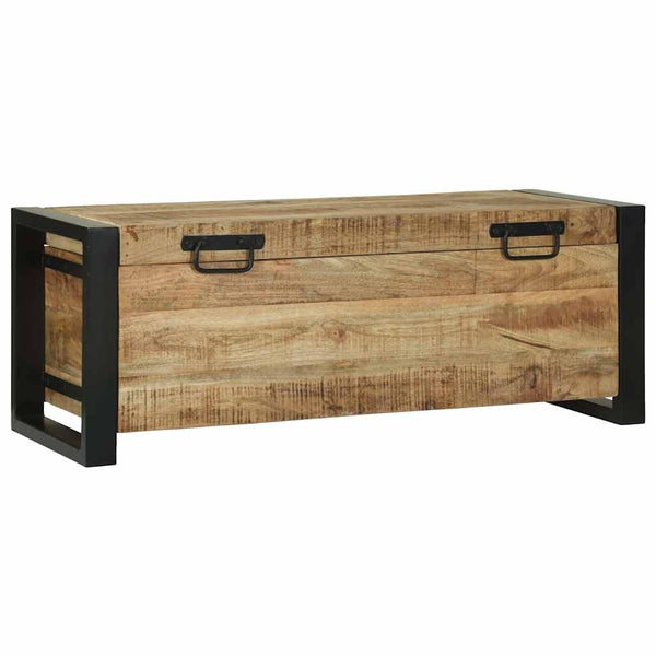 Braune Aufbewahrungstruhe Mango Massivholz 80x30x30cm