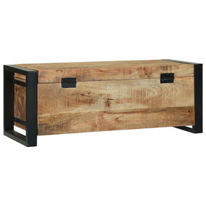 Braune Aufbewahrungstruhe Mango Massivholz 80x30x30cm