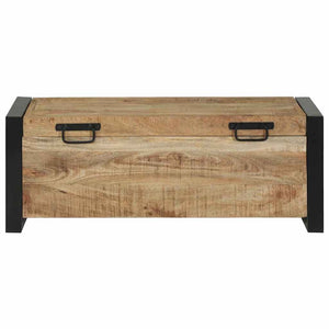 Braune Aufbewahrungstruhe Mango Massivholz 80x30x30cm