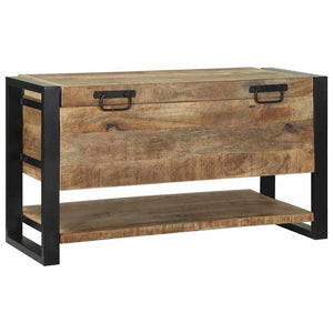 Aufbewahrungsbox Braun Mango Massivholz 80cm