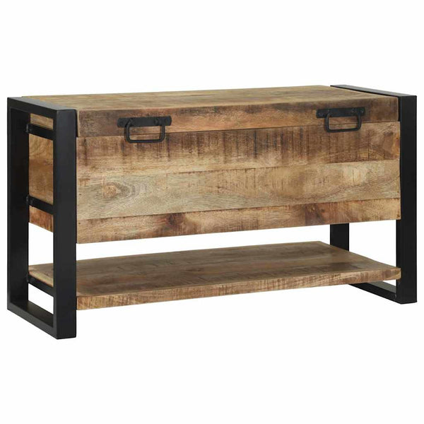 Aufbewahrungsbox Braun Mango Massivholz 80cm