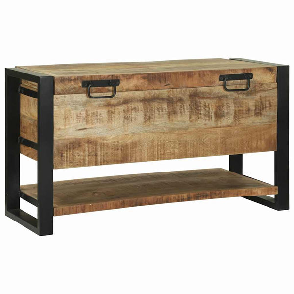 Aufbewahrungsbox Braun Mango Massivholz 80cm
